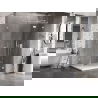 Mexen Lunar T право отваряща се душ кабина 120 x 100 см, прозрачна, бяла - 834T-120-100-20-00-P