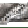 Mexen Lunar T право отваряща се душ кабина 120 x 100 см, прозрачна, бяла - 834T-120-100-20-00-P