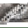 Mexen Lunar T душ кабина с врата, дясна 130 x 100 см, прозрачна, бяла - 834T-130-100-20-00-P