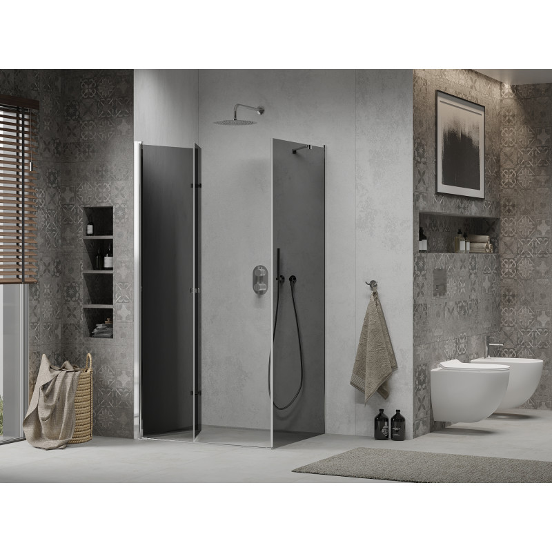 Mexen Lima сгъваем душ кабина 80 x 120 см, графит, хром - 856-080-120-01-40