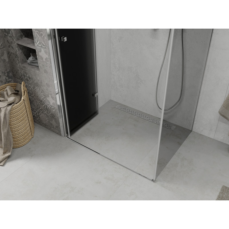 Mexen Lima сгъваем душ кабина 80 x 120 см, графит, хром - 856-080-120-01-40