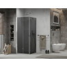 Mexen Lima сгъваема душ кабина 90 x 90 см, графит, хром - 856-090-090-01-40