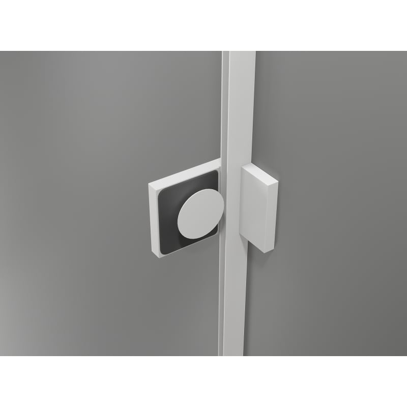 Mexen Lunar T дясна отваряема душ кабина 135 x 120 см, прозрачна, бяла - 834T-135-120-20-00-P