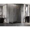 Mexen Lunar T душ кабина с врати вдясно 110 x 70 cm, прозрачна, златна - 834T-110-070-50-00-P