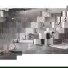 Сгъваем душ кабина Mexen Lunar-F Duo 90 x 80 см, прозрачна, хром - 836-090L-080P-01-00