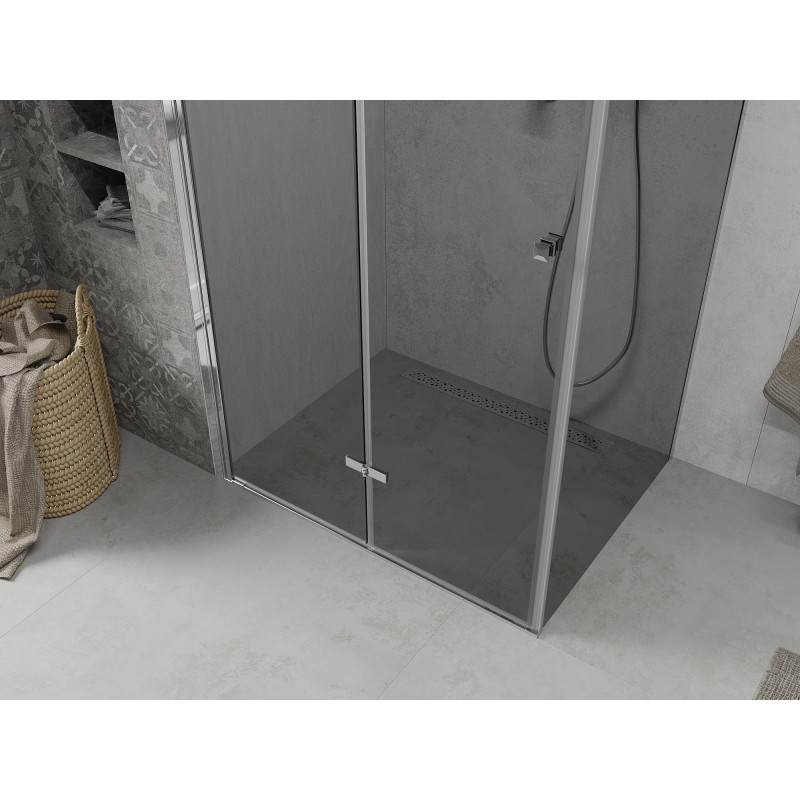 Mexen Lima сгъваем душ кабина 100 x 90 см, графит, хром - 856-100-090-01-40