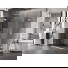 Mexen Lunar-F Duo сгъваем душ кабина 80 x 75 см, прозрачна, бяла - 836-080L-075P-20-00