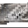 Mexen Lunar-F Duo сгъваема душ кабина 100 x 85 см, прозрачна, бяла - 836-100L-085P-20-00