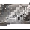 Mexen Lunar-F Duo сгъваема душ кабина 100 x 85 см, прозрачна, бяла - 836-100L-085P-20-00