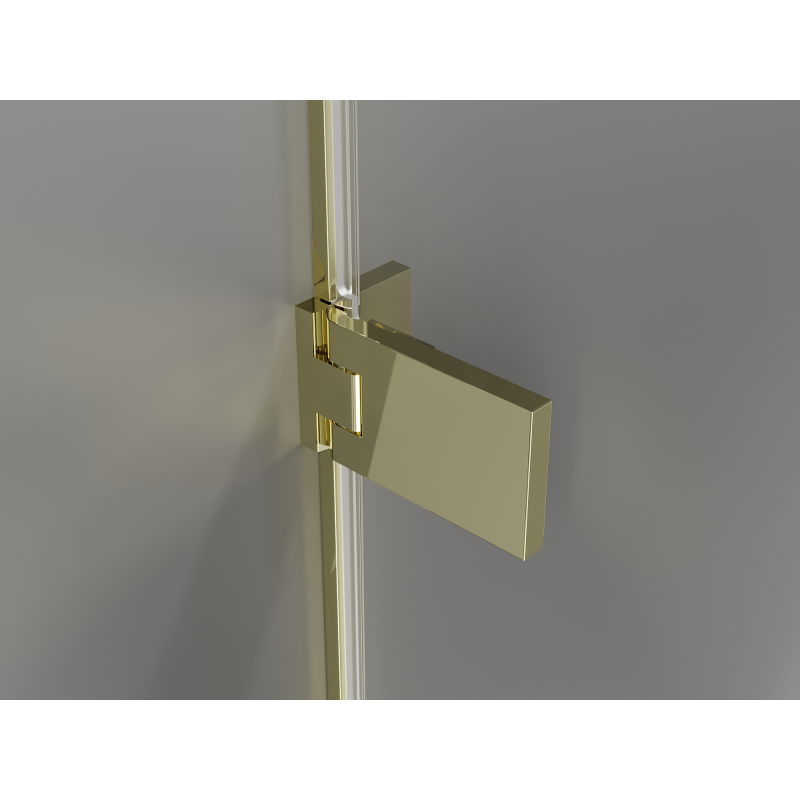 Mexen Lunar-F Duo сгъваема душ кабина 80 x 70 см, прозрачна, златна - 836-080L-070P-50-00