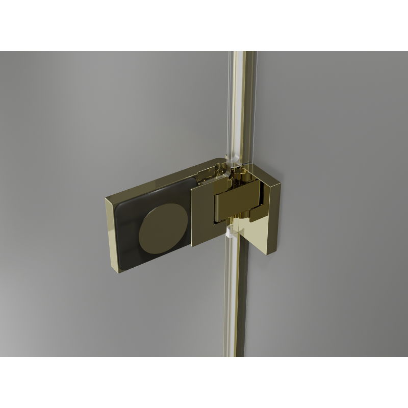 Mexen Lunar-F Duo сгъваема душ кабина 100 x 70 см, прозрачна, златна - 836-100L-070P-50-00