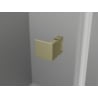 Mexen Lunar-F Duo сгъваема душ кабина 100 x 100 см, прозрачна, златисто матова - 836-100L-100P-55-00