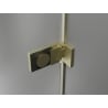 Mexen Lunar-F Duo сгъваема душ кабина 100 x 100 см, прозрачна, златисто матова - 836-100L-100P-55-00