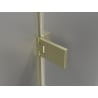 Mexen Lunar-F Duo сгъваема душ кабина 100 x 100 см, прозрачна, златисто матова - 836-100L-100P-55-00