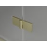 Mexen Lunar-F Duo сгъваема душ кабина 100 x 100 см, прозрачна, златисто матова - 836-100L-100P-55-00