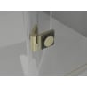 Mexen Lunar-F Duo сгъваема душ кабина 100 x 100 см, прозрачна, златисто матова - 836-100L-100P-55-00