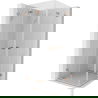 Mexen Lunar-F Duo сгъваема душ кабина 80 x 80 см, прозрачна, четкана мед - 836-080L-080P-65-00
