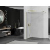 Mexen Kioto Стенна душ кабина Walk-in 140 x 200 см, прозрачна 8 мм, златиста