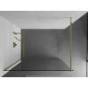 Mexen Kioto душ преграда Walk-in 150 x 200 см, прозрачен 8 мм, златен - 800-150-101-50-00
