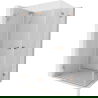 Mexen Lunar-F Duo сгъваема душ кабина 100 x 95 см, прозрачна, четкана мед - 836-100L-095P-65-00