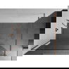 Mexen Kioto душ стена Walk-in 70 x 200 cm, прозрачна 8 mm, розово злато - 800-070-101-60-00