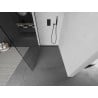 Mexen Kioto душ кабина Walk-in 80 x 200 см, прозрачно 8 мм, черна - 800-080-101-70-00