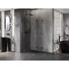 Mexen Lunar-F Duo сгъваема душ кабина 90 x 90 см, прозрачна, gun metal - 836-090L-090P-95-00