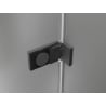 Mexen Lunar-F Duo сгъваема душ кабина 90 x 90 см, прозрачна, gun metal - 836-090L-090P-95-00