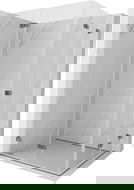 Mexen Lunar-F Duo сгъваема душ кабина 100 x 80 см, прозрачна, пистолет металик - 836-100L-080P-95-00