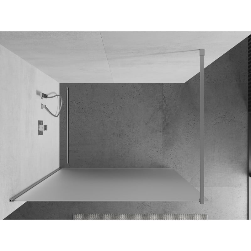 Mexen Kioto душ преграда Walk-in 80 x 200 см, скреж 8 мм, хром - 800-080-101-01-30