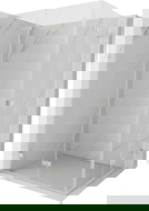 Mexen Lunar-F Duo сгъваема душ кабина 100 x 85 см, прозрачна, четкан никел - 836-100L-085P-97-00