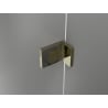 Mexen Lunar T право отваряща се душ кабина 110 x 90 см, прозрачно, злато - 834T-110-090-50-00-P