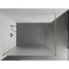 Mexen Kioto преградна стена за душ Walk-in 120 x 200 cm, матирана 8 mm, златна - 800-120-101-50-30