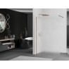 Mexen Kioto Душ параван Walk-in 70 x 200 см, матирано 8 мм, розово злато - 800-070-101-60-30
