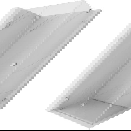 Mexen Lunar-F сгъваем ляв душ кабина 100 x 90 см, прозрачна, хром - 836-100-090-01-00-L