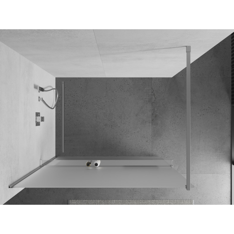 Mexen Kioto+ душ параван с рафт Walk-in 70 x 200 см, матово стъкло, хром - 800-070-121-01-30