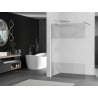 Мексен Киото стена за душ Walk-in 120 x 200 см, прозрачна/матова 8 мм, хром - 800-120-101-01-35