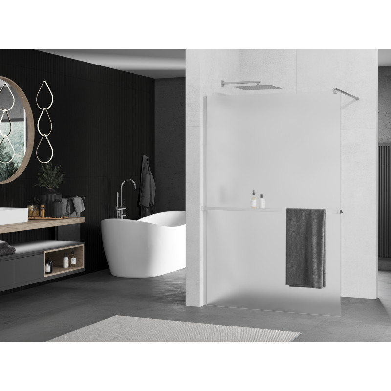 Mexen Kioto+ душ преграда с рафт Walk-in 80 x 200 см, мат, хром - 800-080-121-01-30