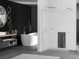 Mexen Kioto+ душ преграда с рафт Walk-in 80 x 200 см, мат, хром - 800-080-121-01-30