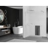 Mexen Kioto+ душова стена с Полка Walk-in 100 x 200 см, матирано стъкло, хром - 800-100-121-01-30