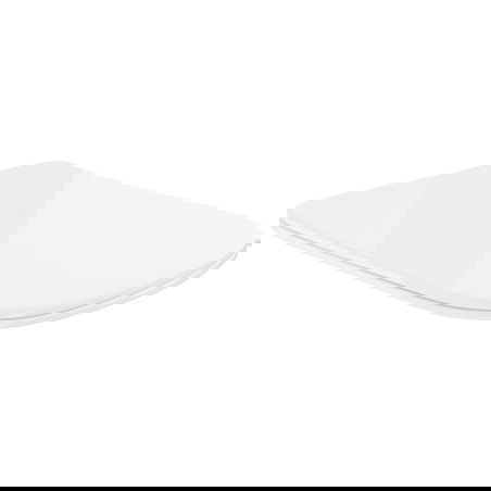 Mexen тънка седалка силикон с меко затваряне, дуропласт, бял гланц - 39120100