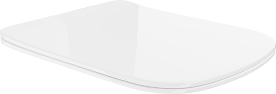 Mexen тънка седалка силикон с меко затваряне, дуропласт, бял гланц - 39120100