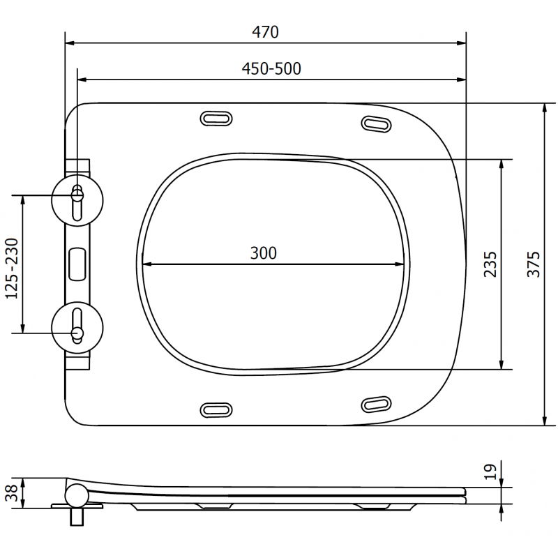 Mexen тънка седалка силикон с меко затваряне, дуропласт, бял гланц - 39120100