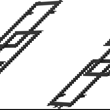 Mexen Grid декоративен радиатор за баня 870 x 360 mm, 209 W, черен - W215-0870-360-00-70