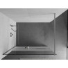 Mexen Kioto+ стенна душова с рафт Walk-in 90 x 200 см, прозрачен/скрежен, хром