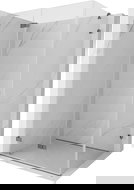 Mexen Lunar-F сгъваема лява душ кабина 100 x 70 см, прозрачна, оръжеен метал