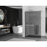 Mexen Kioto+ Душ стена с рафт Walk-in 70 x 200 cm, графит, хром - 800-070-121-01-40