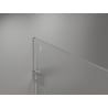 Mexen Lunar-F лява сгъваема душ кабина 100 x 80 cm, прозрачна, матиран никел - 836-100-080-97-00-L