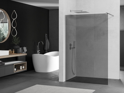 Mexen Kioto стена за душ Walk-in 90 x 200 см, графит 8 мм, хром - 800-090-101-01-40