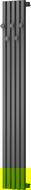 Mexen Flux декоративен радиатор за баня 1500 x 240 mm, 450 W, антрацит - W127-1500-240-00-66